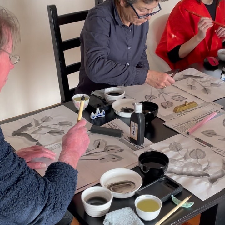Ink painting 墨絵 (Sumie) workshop