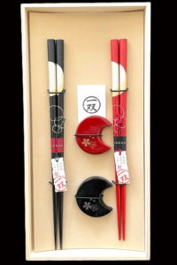 Traditional Japanese Craft Chopsticks made with Genuine Gold Leaf Made of natural wood Urushi lacquerware